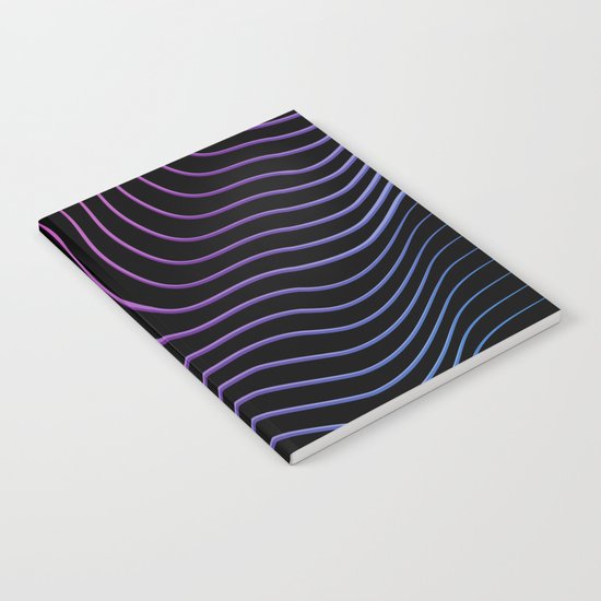 Neon Waves Notebook