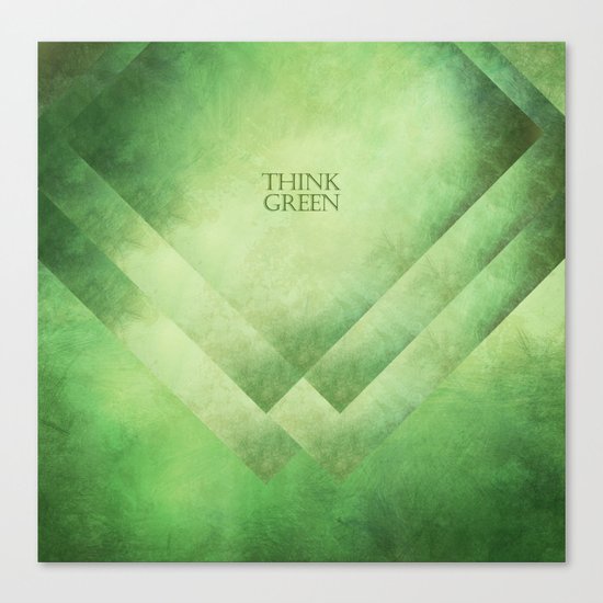Think green Canvas Print