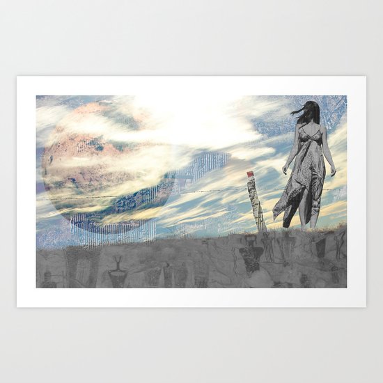 Worlds In Collision Art Print
