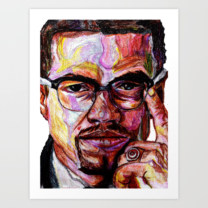 Malcolm X Art Print By Evanski Society6