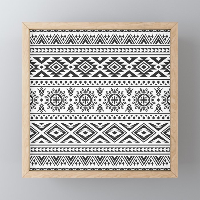 Traditional Aztec Ethnic Pattern Design Framed Mini Art Print By Dimasadi Society6