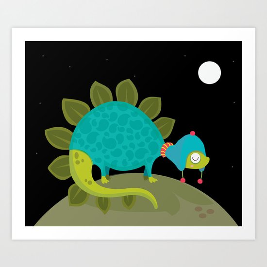 Cold night Art Print