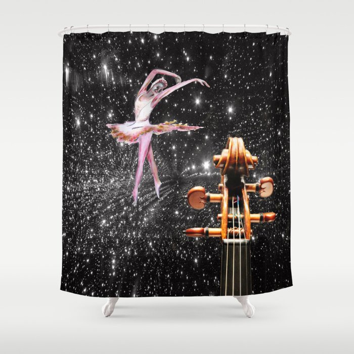 Violin and Ballet Dancer number 1 Shower Curtain