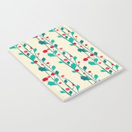 Christmas Plants and Red Fruits Notebook