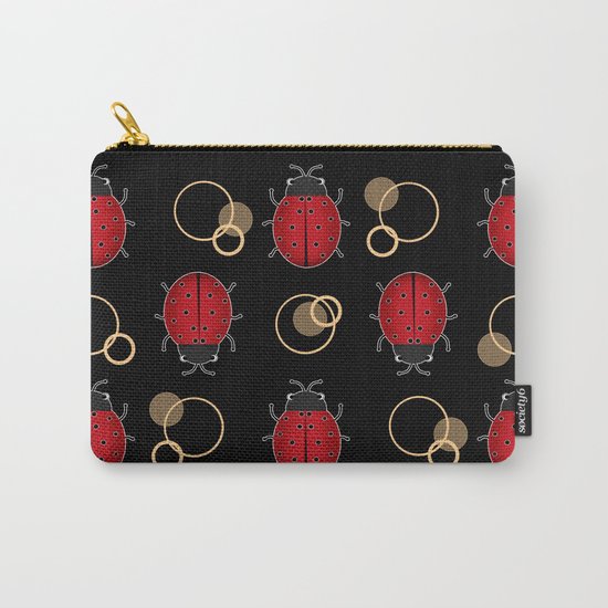 Cheerful ladybugs . Carry-All Pouch