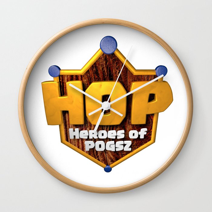 HOP Heroes of Pogsz Wall Clock