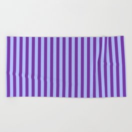Combi Stripes - purple and lavender Beach Towel