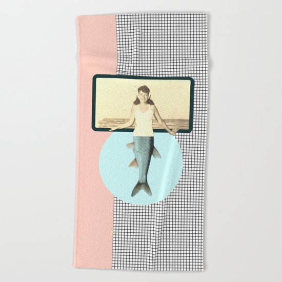 mermaid style Beach Towel