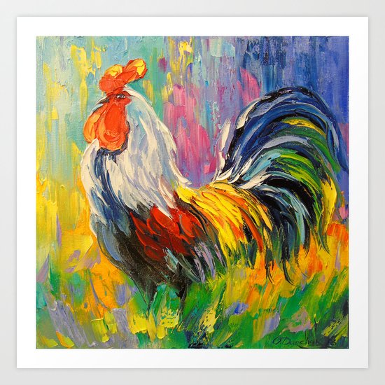 Rooster Art Print