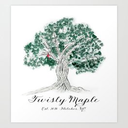 Twisty Maple Custom Illustration Art Print