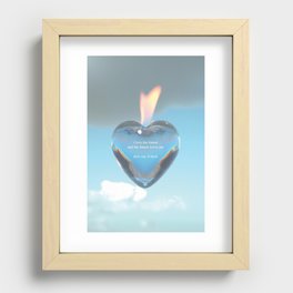 i love the future Recessed Framed Print
