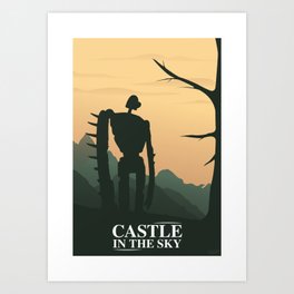Castle in the Sky - Alternative Movie Poster Art Print
