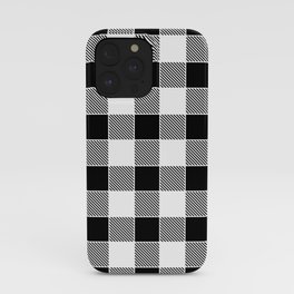Buffalo Check - black / white iPhone Case