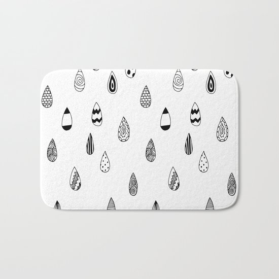 Raindrops of fun Bath Mat