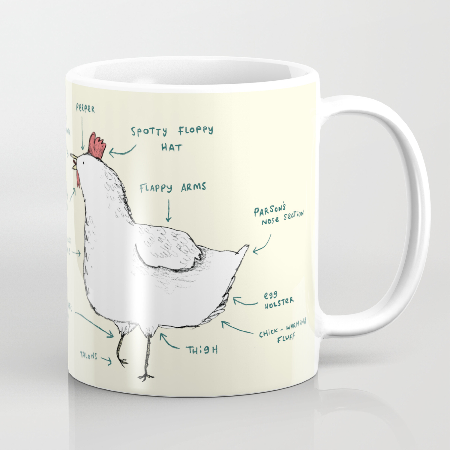 Details about   Chicken She Is Clothed In Muck Boots And Leggings Coffee Mug 