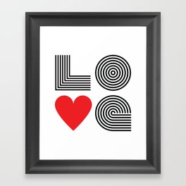 Love Framed Art Print