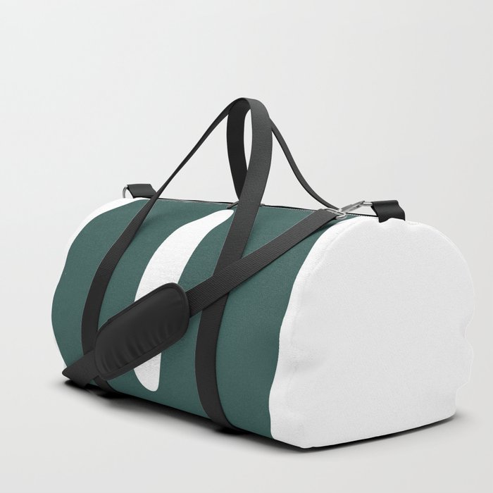 0 (Dark Green & White Number) Duffle Bag