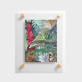 Tropical Waterfall Floating Acrylic Print