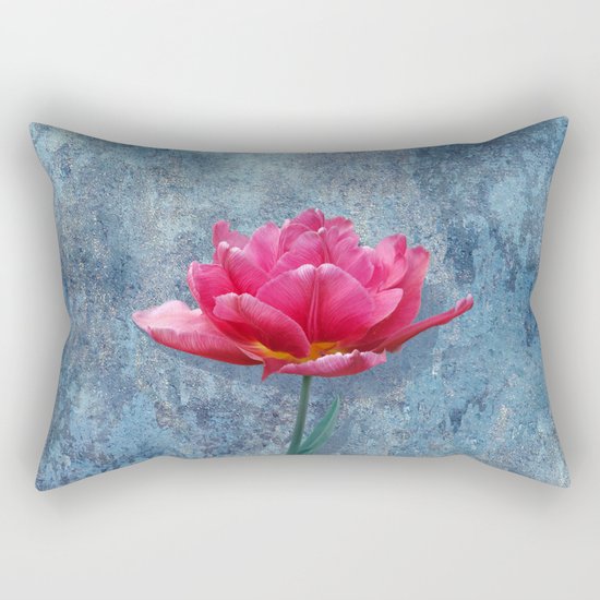 Pink Tulip Rectangular Pillow