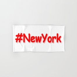 "#NewYork " Cute Design. Buy Now Hand & Bath Towel