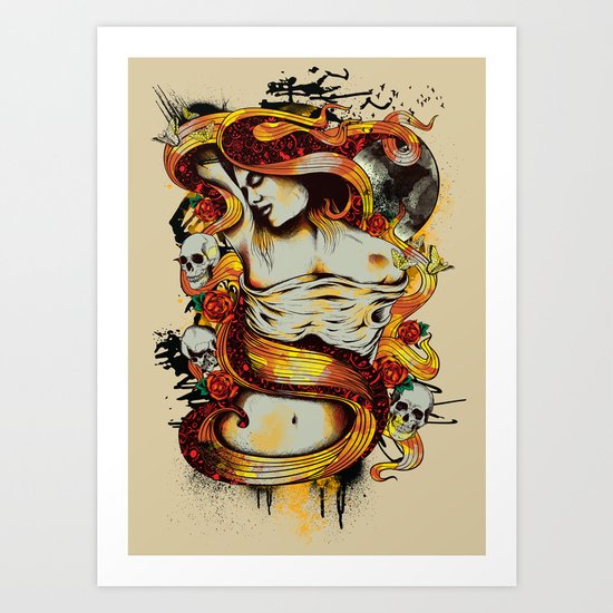 Fragmented Beauty Art Print