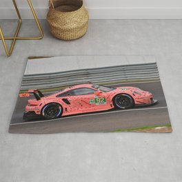 Pink Pig RSR Sports Car 24 Hours of Le Mans Rug