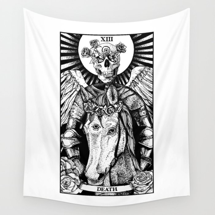 Tarot card tapestry death sales
