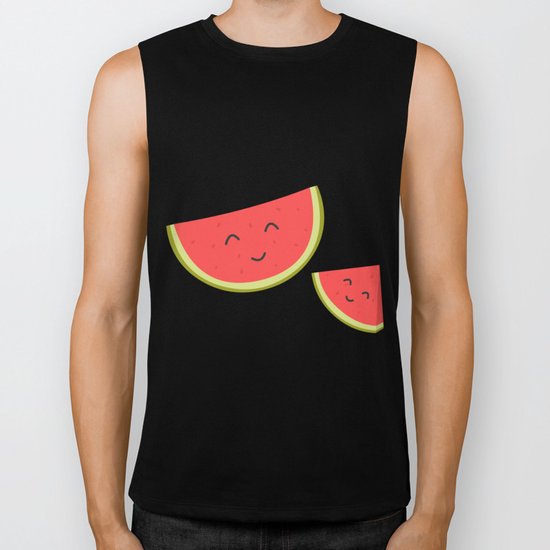 Happy Watermelon Biker Tank