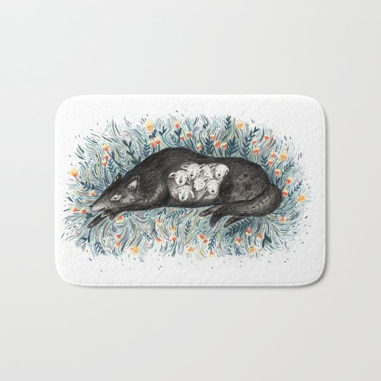 Wolf & The Seven Kids Bath Mat