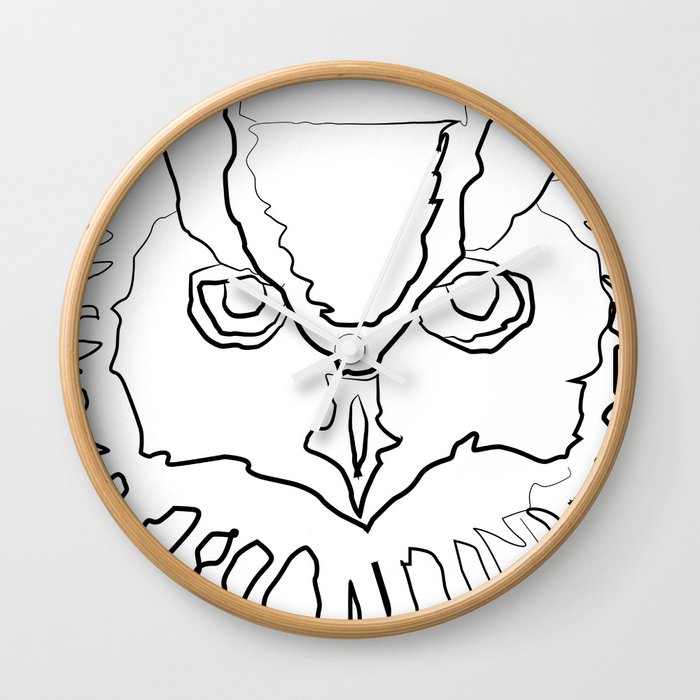 " Halloween Collection " - Owl Face Wall Clock