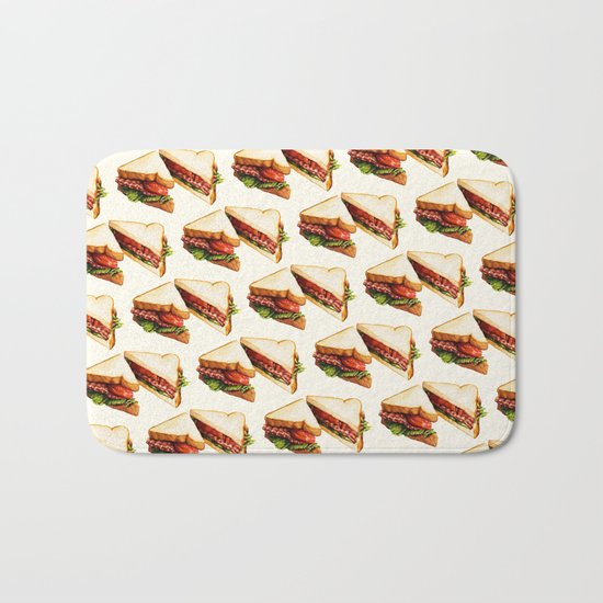 Sandwich Pattern BLT Bath Mat