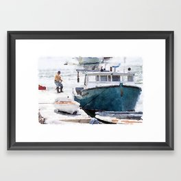 Lobster Boat Framed Art Print
