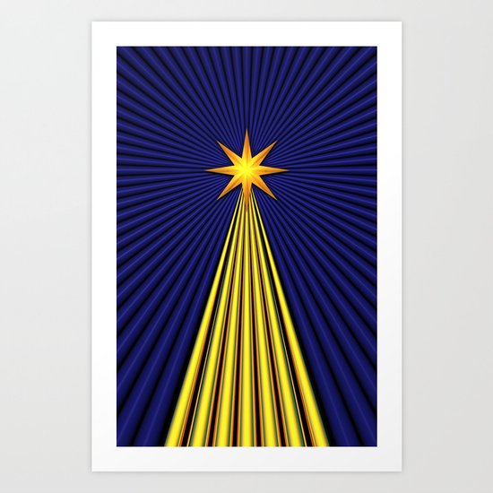 Christmas Star Art Print