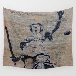 Lady Justice  Wall Tapestry