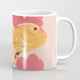 Summer Island Chameleon Illustration Coffee Mug