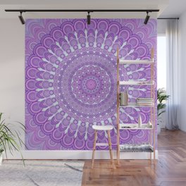 Purple Oval Mandala Wall Mural