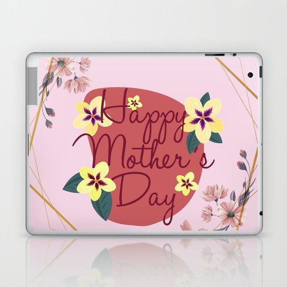 Happy Mother's Day Art Print Laptop & iPad Skin