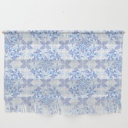 Peonies and Paisley in Blue and White Wall Hanging