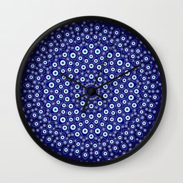 Nazar - Turkish Eye Circular Ornament #3 Wall Clock
