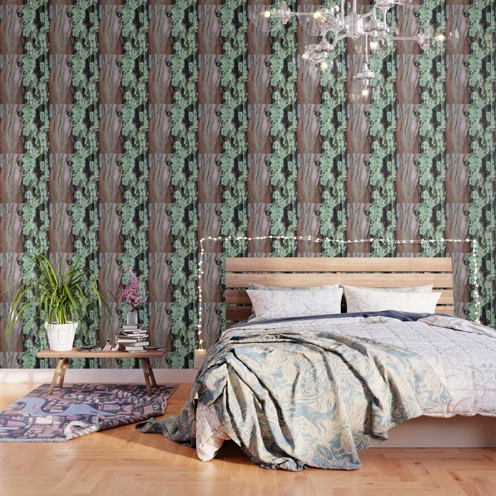 Tree Bark Pattern With Lichen 1 Wallpaper By Jenniferlinderman