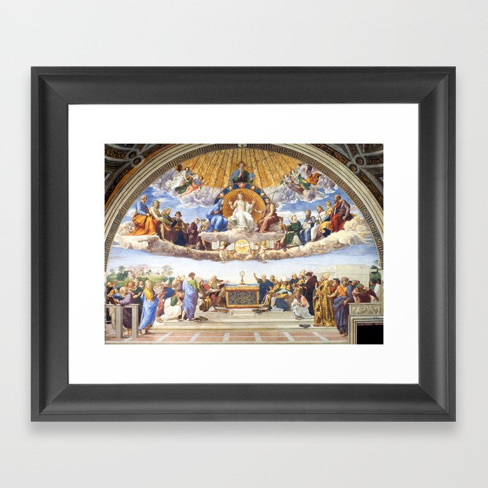 Raphael's Disputation of the Holy Sacrament Framed Art Print