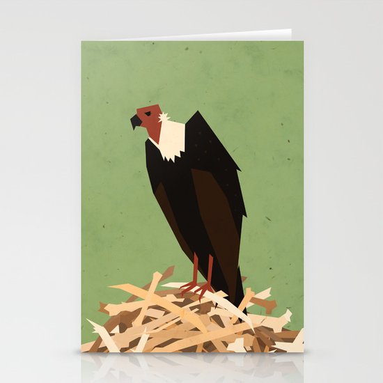 V is for Vulture Stationery Cards