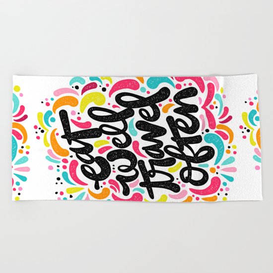 EAT & TRAVEL Beach Towel