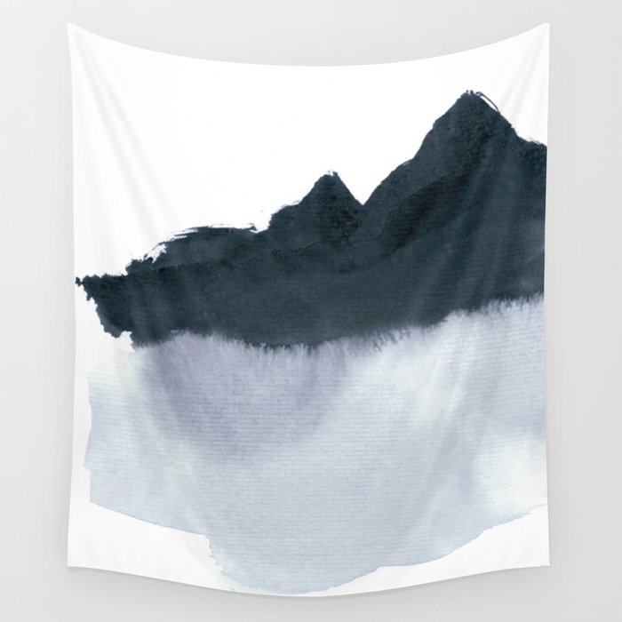 mountain scape minimal Wall Tapestry