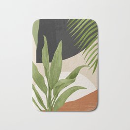Abstract Art Tropical Leaf 11 Bath Mat
