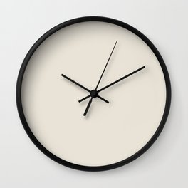 Off White Solid Hue - 2022 Color - Shade Pairs Dunn and Edwards Crisp Muslin DE6212 Wall Clock