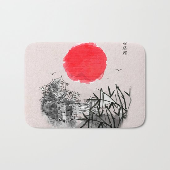 Japanese Landscape Bath Mat