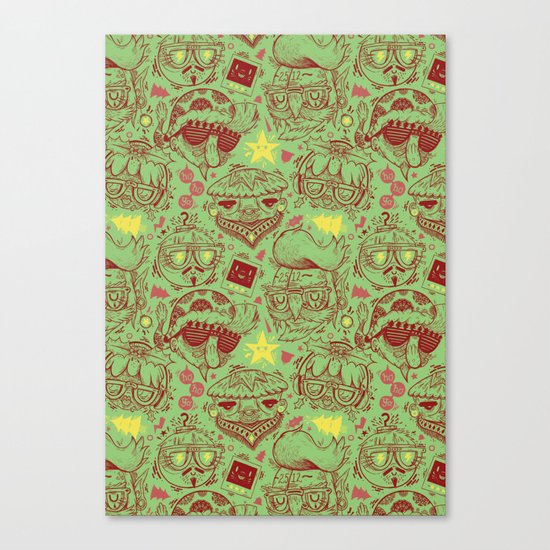 Have a Hipster Christmas! Canvas Print