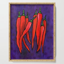 Chili Peppers Serving Tray