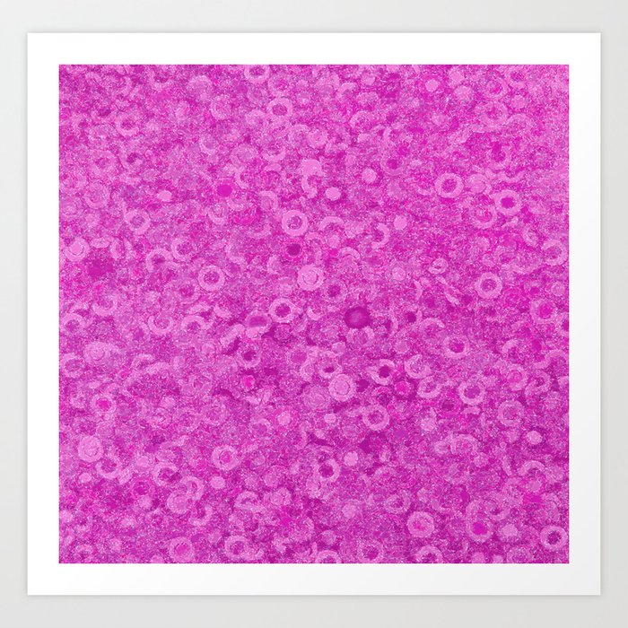 PURPLE MASHED UP. Art Print